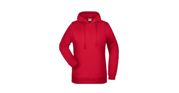 Hooded sweatshirt ladies' red size XL