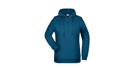Hooded sweatshirt ladies' petrol size 3XL