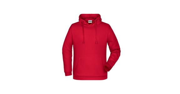 Hooded sweatshirt red size L