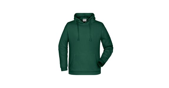 Hooded sweatshirt dark green size 4XL