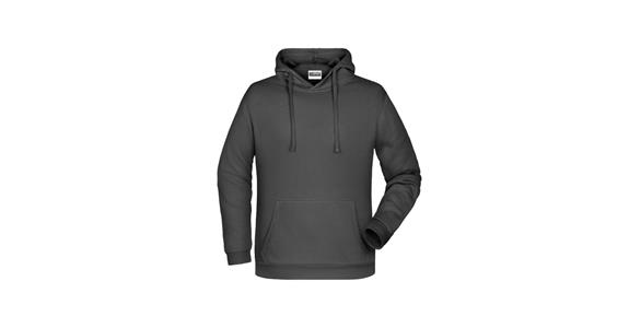 Hooded sweatshirt graphite size 5XL