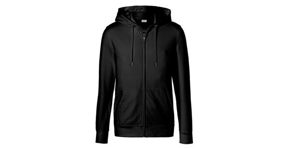 Hooded sweat jacket black size 3XL