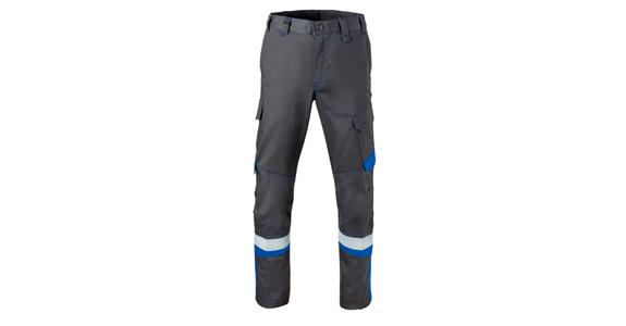 Kalhoty 5Safety Image, třída ochrany 2, šedé/chrpově modré, 58