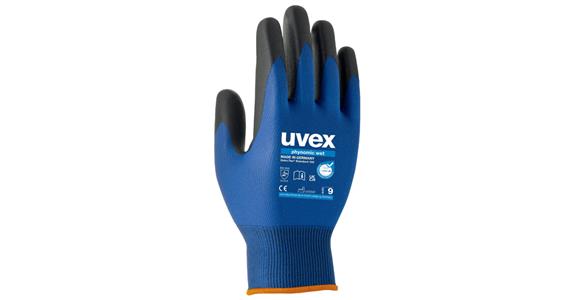 Pletené rukavice uvex phynomic wet, balení = 10 párů, velikost 9