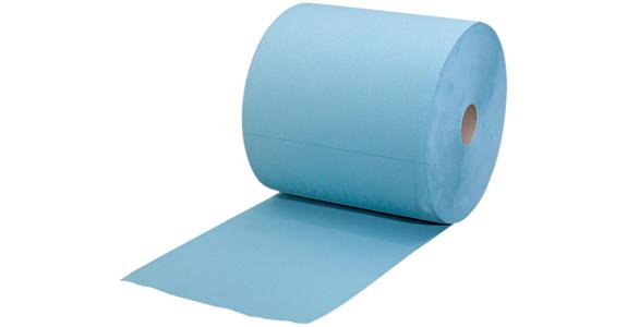 Cleaning cloth roll blue 3ply f. oils lubricants etc. apprx. 1000 sheets 38x36cm