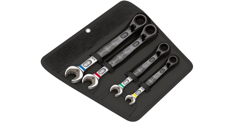 1001707135 Sada ráčnových kombi klíčů JOKER Switch, 4 ks v roli, 10, 13, 17, 19 mm