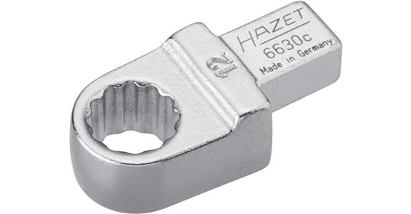 Otevřený očkový nástrčný nástroj HAZET, 12 mm, s nástrčným čtyřhranem, 9x12 mm