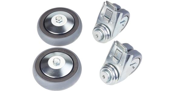4 náhradní kolečka pro nářaďový vozík HAZET, model 160ST, 168, 168ST, 171