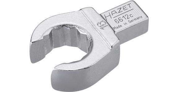 Otevřený očkový nástrčný nástroj HAZET, 21 mm, s nástrčným čtyřhranem, 9x12 mm