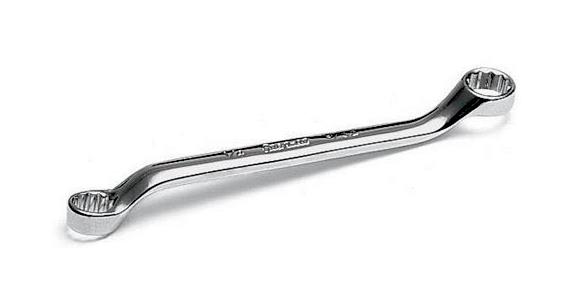 Bi-hexagon double box-end wrench 7/32 inch x 15/64 inch