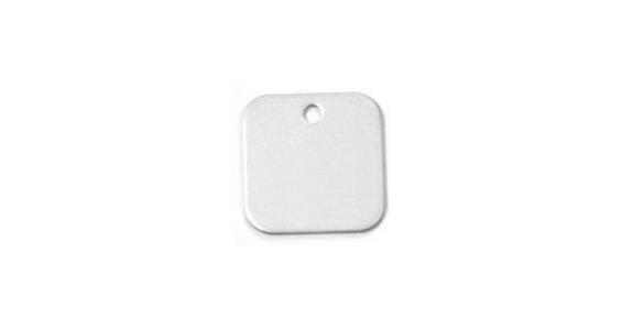 Hliníkový ID štítek prázdný čtverec 30x30x1 mm