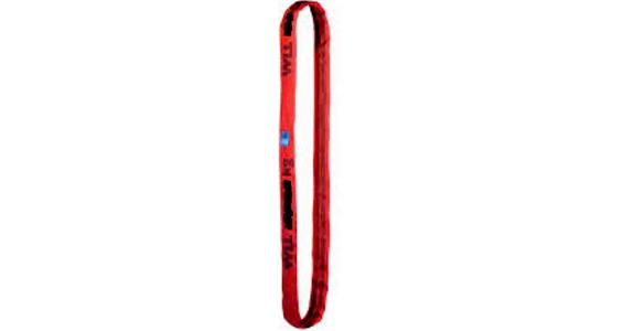 Round sling DIN EN 1492-2 red admissible load 5,000 kg length 2 m