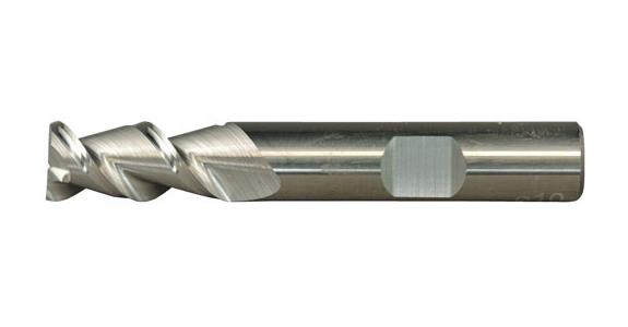 VHM-Alu-Cutter kurz Ø10mm DIN 6535HB Z 2 55° mit Spannfläche