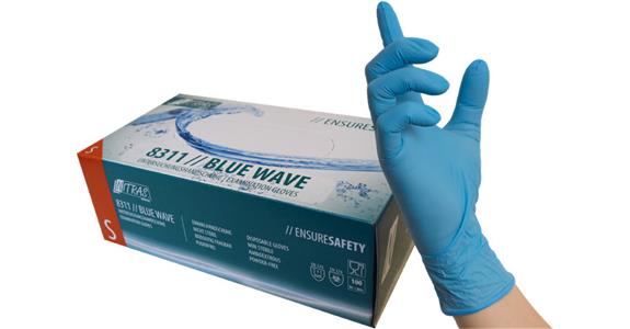 Jednorázové nitrilové rukavice BlueWave 8311, 100 ks, vel. M