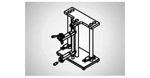 Meßständer H400x80 Schwenkradius 140mm
