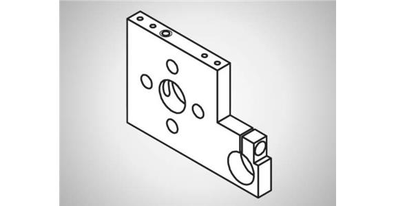 Exzenteradapterplatte für Tischhub ±7