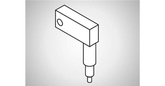 Umlenkelement, lang, 45°-L100-Typ C
