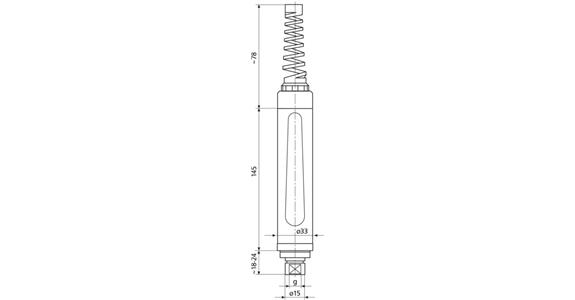 Messgerätehalter f. induktive Messtaster 844 Dge, für Messköpfe 16 - 200 mm