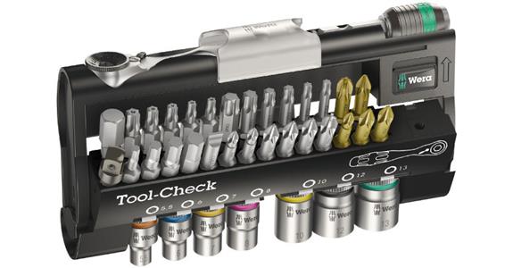 Sada WERA Tool-Check, 38 ks, ráčna 1/4