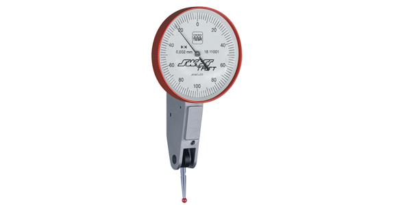 Páčkový úchylkoměr SWISSTAST, 0,002 mm, průměr A38 mm, s rubínovou kuličkou