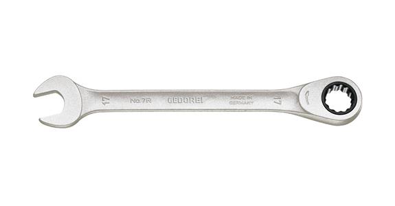 Otevřený klíč GEDORE s očkovou ráčnou, 15 mm, profil UD