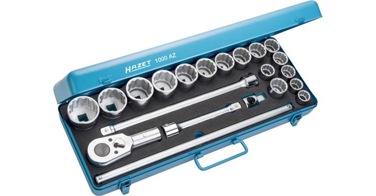1001201404 socket wrench set 21-piece 3/4 inch external double hexagon