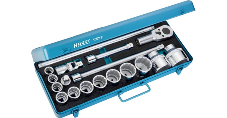 1001204736 socket wrench set 18-piece 3/4 inch external double hexagon