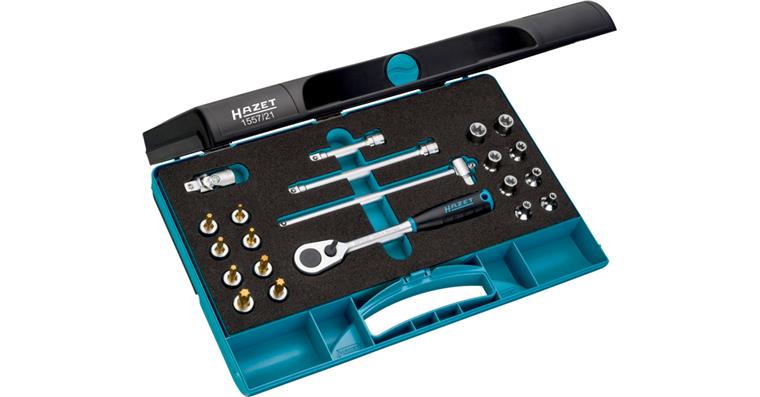 1001203219 set TX profile square 3/8 inch outside 21 tools Smart Case 355 mm