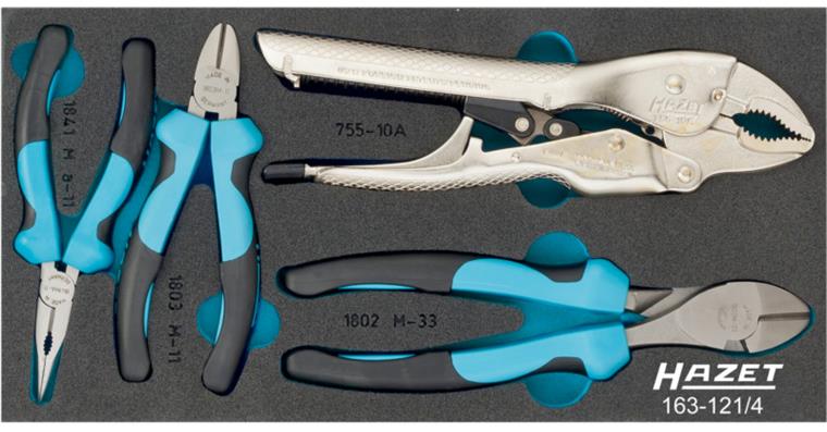 1001208596 Pliers set 4-piece 163-121/4