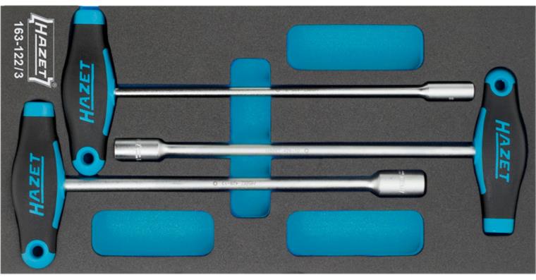 1001208598 socket wrench set with T-handle 3-piece hexagon socket