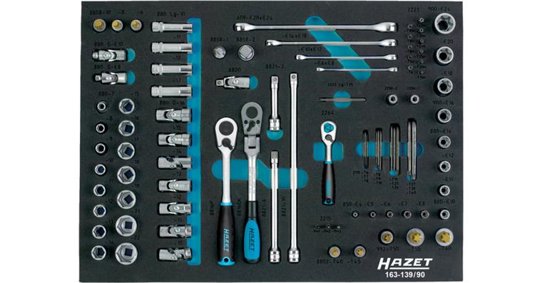 1001208607 Socket wrench set 90-piece 139/90