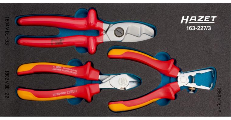 1001209312 Pliers set VDE 3-piece 163-227/3
