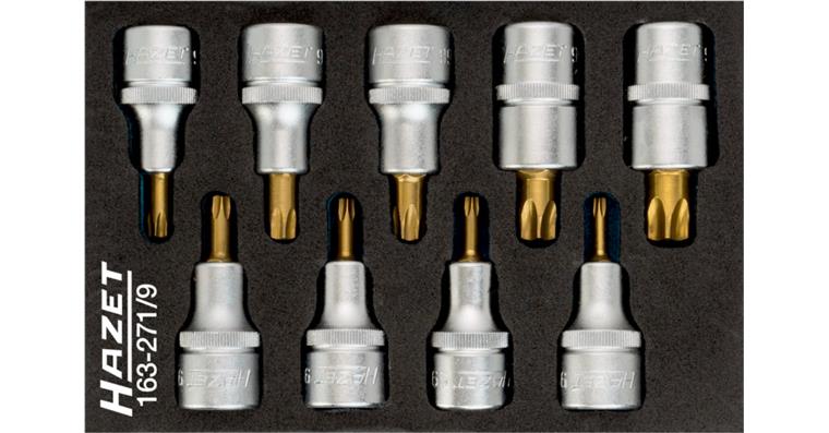 1001210441 screwdriver socket set 9-piece 1/2 inch T20-T60