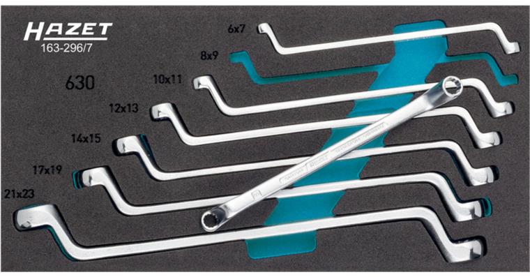 1001209545 double ring wrench set 7-piece external double hexagon 6x7-21x22