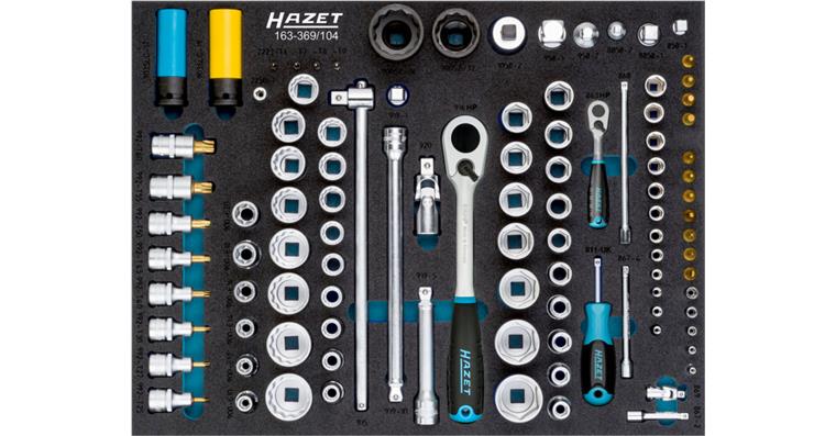 1001210511 socket wrench set 104-piece 163-369/104
