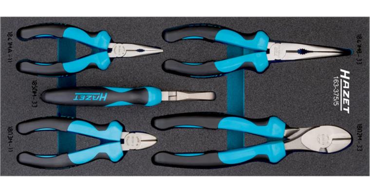 1001210522 Pliers set 5-piece 163-375/5