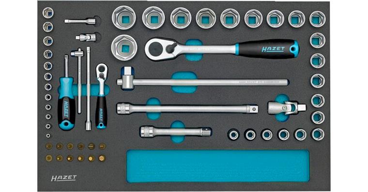 1059751101 socket wrench set 56-piece 1/2 inch 1/4 inch PZ PH slotted