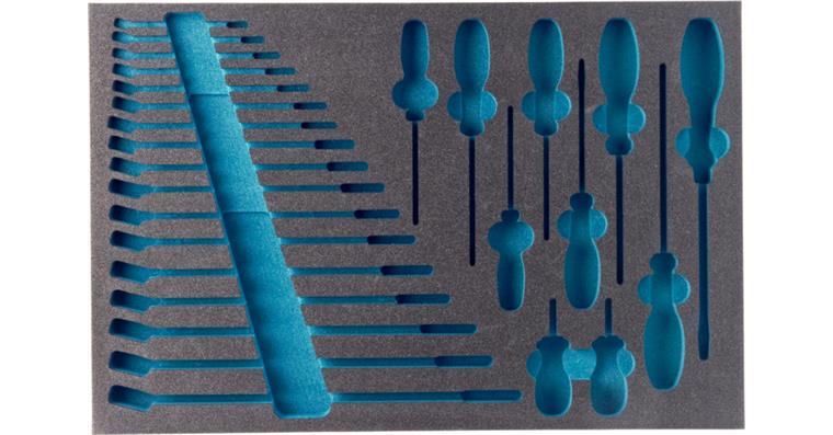 1001207432 Soft foam insert 2C empty 163-58L