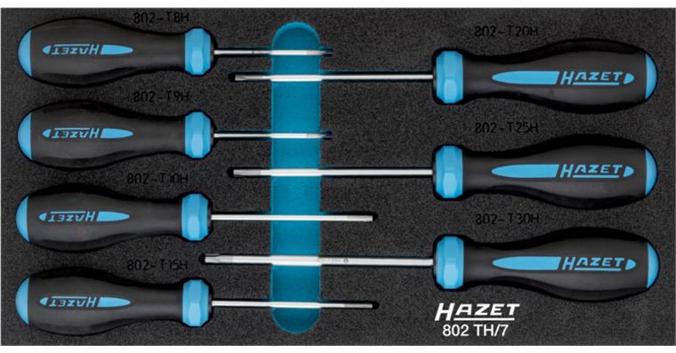 1001208309 screwdriver set 7-piece 802TH/7 Tamper Resistant TX profile
