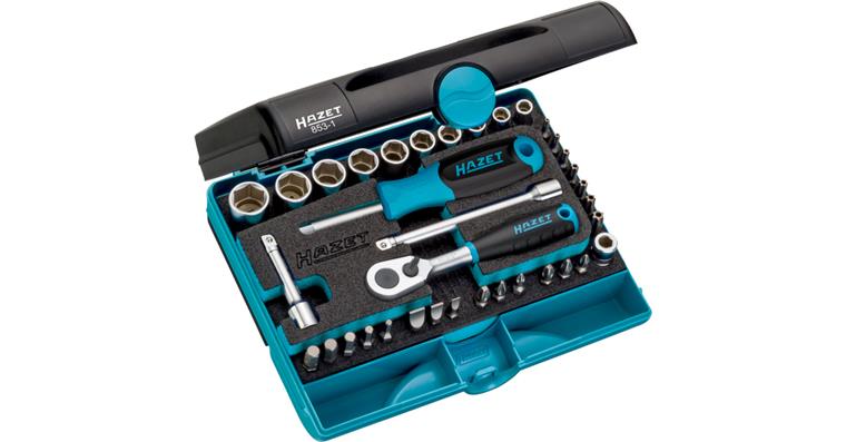 1051035101 socket wrench set 853-1 hexagon 1/4 inch, square 1/4 inch