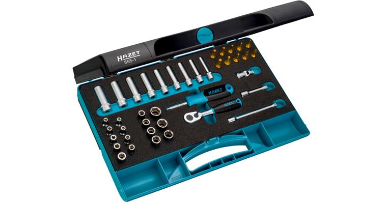 1001207332 Socket wrench set 855-1 Square 1/4 inch (6.3 mm) 40 tools