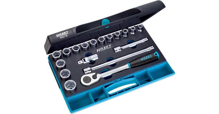 1001209280 Socket spanner set 932/18 18-piece