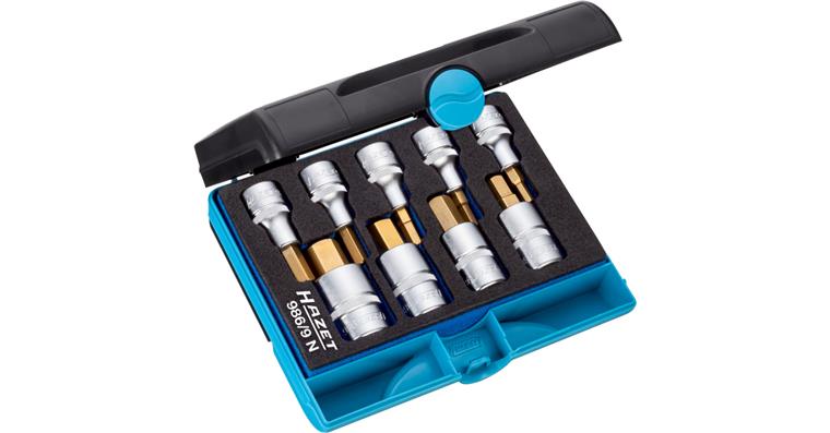 1001210921 Screwdriver socket set 986/9N 1/2 inch 9-piece