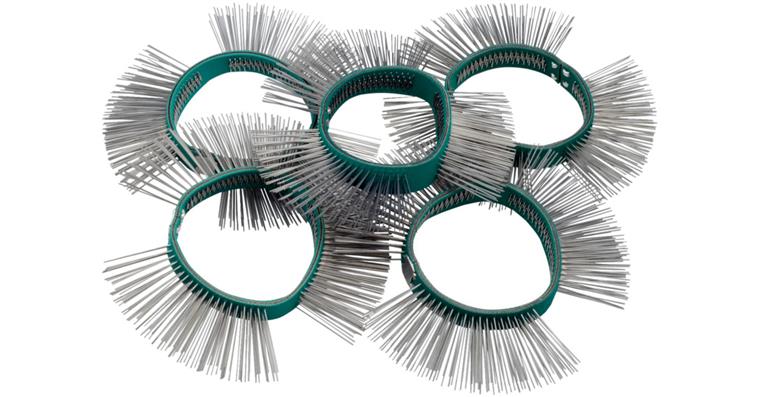 1001209075 brush strip 11 mm wide fine straight tips 9033-6-05/5