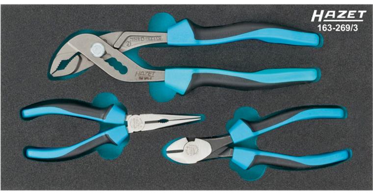 1001209538 Pliers set 163-269/3 Number of tools 3 Safety Insert System