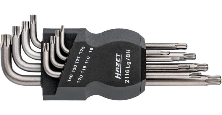 1001204816 Hex key L-wrench set 2116LG/8H Internal TX profile 8 tools