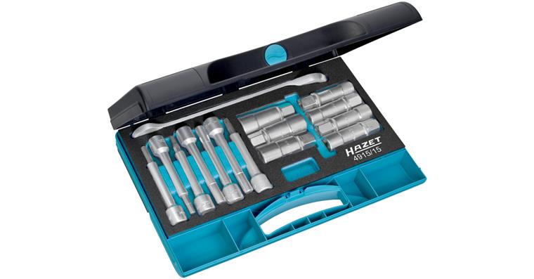 1001209700 Shock absorber tool set 4915/15 square 1/2 inch 15-piece