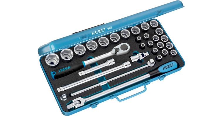 1001203185 Socket wrench set 905 Square 1/2 inch (12.5 mm)