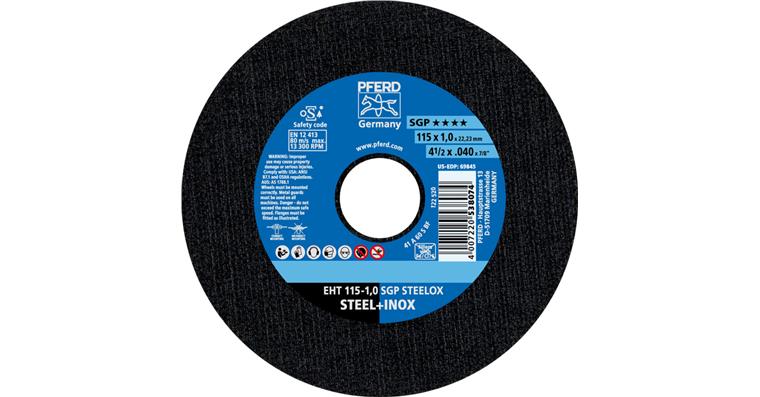 1044833102 Řezné kotouče SGP STEELOX, OCEL/NEREZ, EXTRA tenké, 115x1,0x22x23 mm