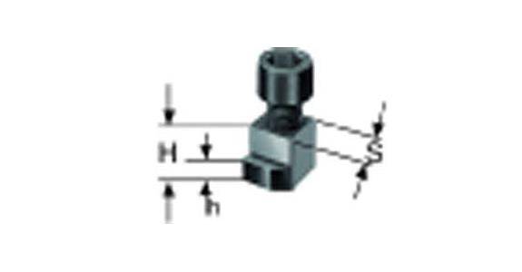 Sliding blocks f. chuck set serration groove width 21mm/M16 Röhm